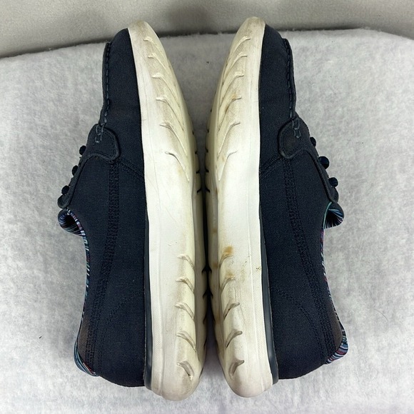 Skechers‎ Yoga Mat Flex Comfort Slip On Shoes Womens Size 10 Navy Blue - Picture 5 of 10